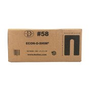 Deslauriers Econ-O-Shim - Red 3" x 4" " x 1/8" Solid - Pack of 50